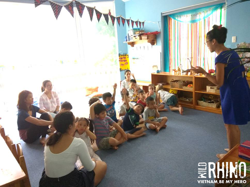 Làm việc với Giới Trẻ – Chuyến thăm các bạn ở trường Mầm non Saigon Kids Club